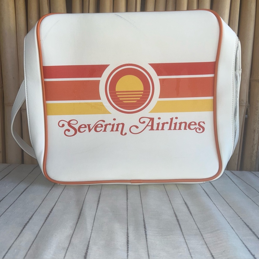 Severin Airlines Travel Bag Black Emanuelle scratch on front see pics